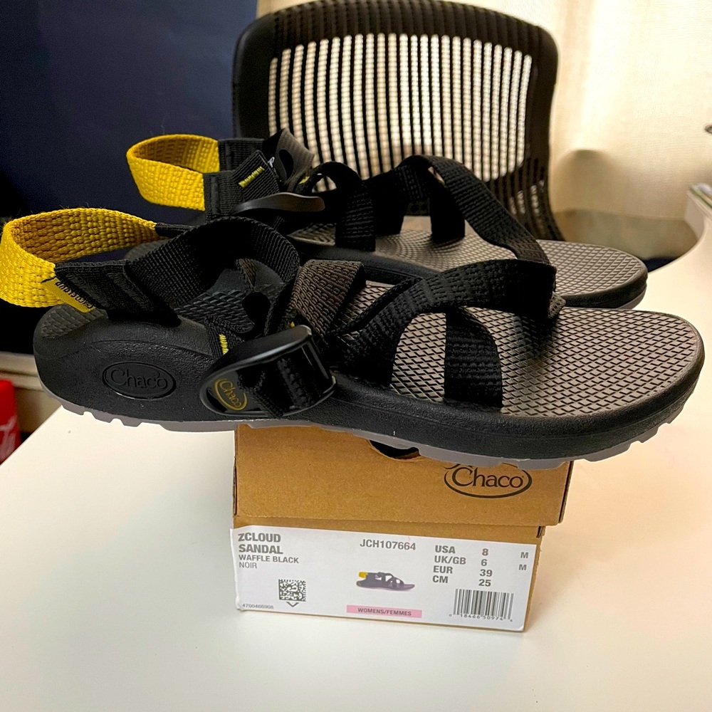 Chaco z cloud sandal 8 waffle black